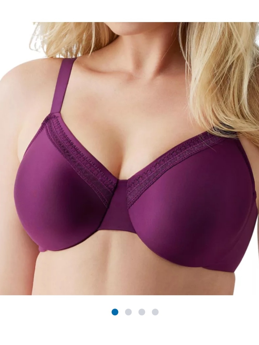 Wacoal Women's Perfect Primer Full Figure Underwire Bra Winter Berry Size 38DD